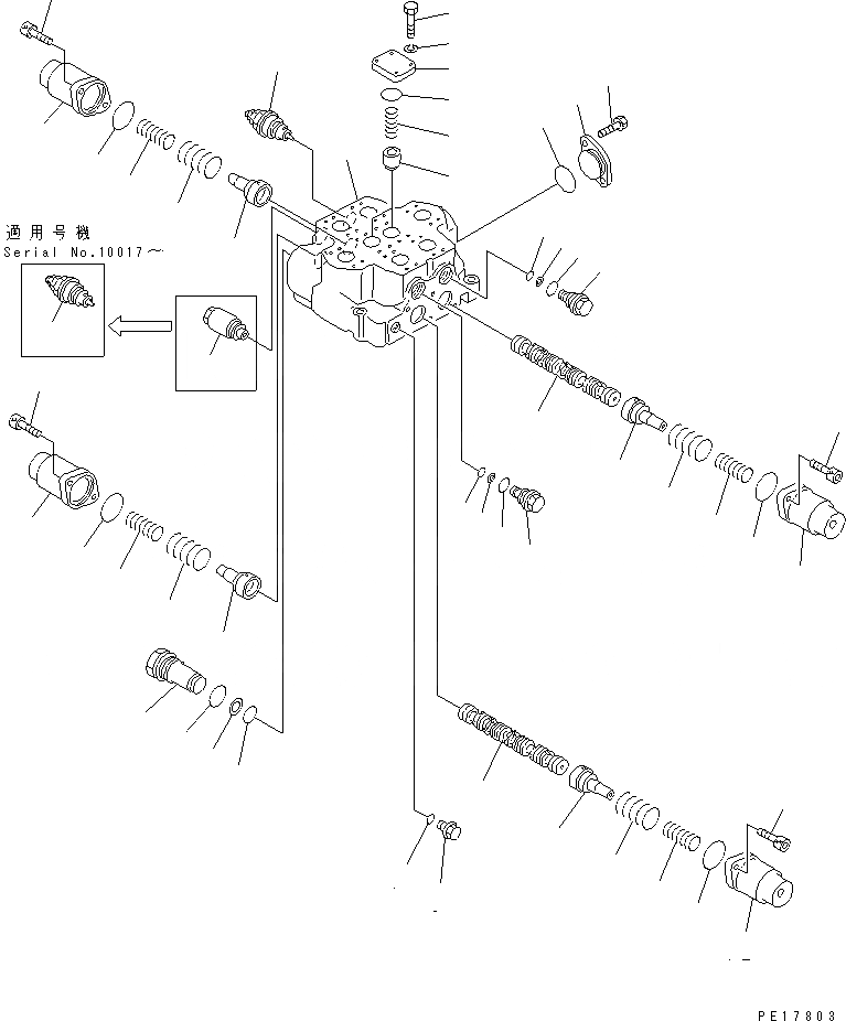 Схема запчастей Komatsu D575A-2 - УПРАВЛЯЮЩ. КЛАПАН (/) (РЫХЛИТЕЛЬ) ОСНОВН. КОМПОНЕНТЫ И РЕМКОМПЛЕКТЫ