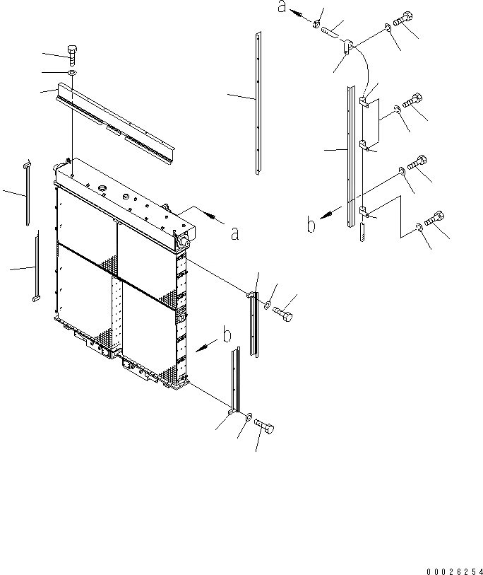 Схема запчастей Komatsu D575A-3 - РАДИАТОР ДЕФЛЕКТОР ПЛАСТИНА СИСТЕМА ОХЛАЖДЕНИЯ