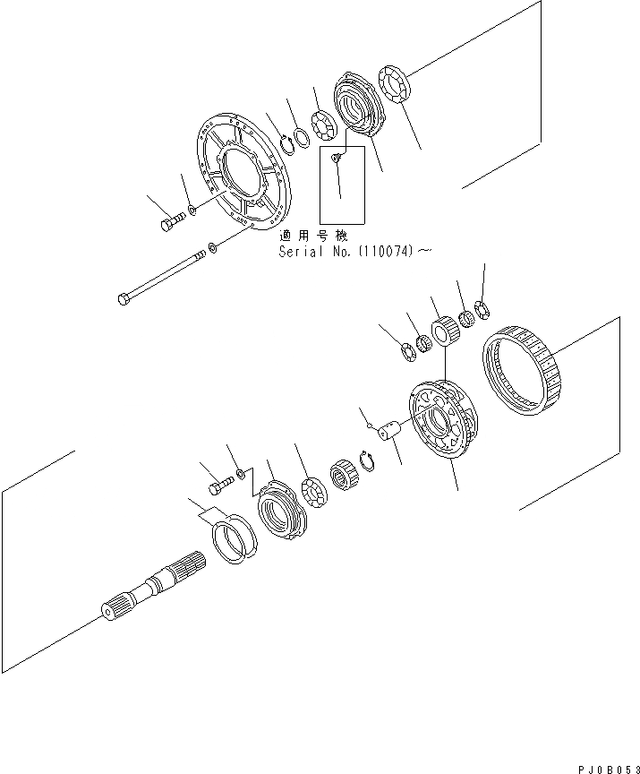 Схема запчастей Komatsu D575A-3 - ТРАНСМИССИЯ (/7) (НЕСУЩИЙ ЭЛЕМЕНТ) (/) ГТР CONVERTOR¤ ТРАНСМИССИЯ¤ РУЛЕВ. УПРАВЛЕНИЕ И КОНЕЧНАЯ ПЕРЕДАЧА