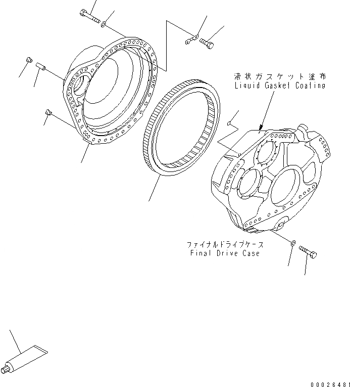 Схема запчастей Komatsu D575A-3 - КОНЕЧНАЯ ПЕРЕДАЧА (/) (ПРАВ.) (С РЫХЛИТЕЛЕМ)(№-) ГТР CONVERTOR¤ ТРАНСМИССИЯ¤ РУЛЕВ. УПРАВЛЕНИЕ И КОНЕЧНАЯ ПЕРЕДАЧА