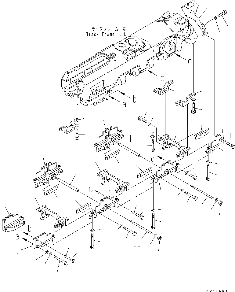 Схема запчастей Komatsu D575A-3 - SEGMENTED ПОЛН. ЗАЩИТА КАТКОВ(№-) ХОДОВАЯ