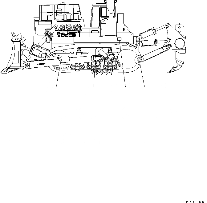 Схема запчастей Komatsu D575A-3 - МАРКИРОВКА (ЦЕНТР ТЯЖЕСТИ)(№-) МАРКИРОВКА