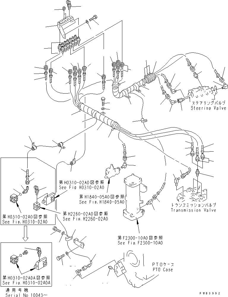 Схема запчастей Komatsu D575A-2 - КОНЦЕНТР. ТРУБЫ (ДЛЯ МАСЛ. PRESSURE КОНТРОЛЬ)(№7-) ГТР CONVERTOR¤ ТРАНСМИССИЯ¤ РУЛЕВ. УПРАВЛЕНИЕ И КОНЕЧНАЯ ПЕРЕДАЧА