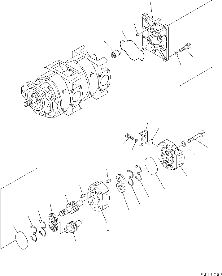 Схема запчастей Komatsu D575A-2 - ГИДР. НАСОС. (РАБОЧЕЕ ОБОРУДОВАНИЕ И ГЛАВН.) (/) (КРОМЕ ЯПОН.) ОСНОВН. КОМПОНЕНТЫ И РЕМКОМПЛЕКТЫ