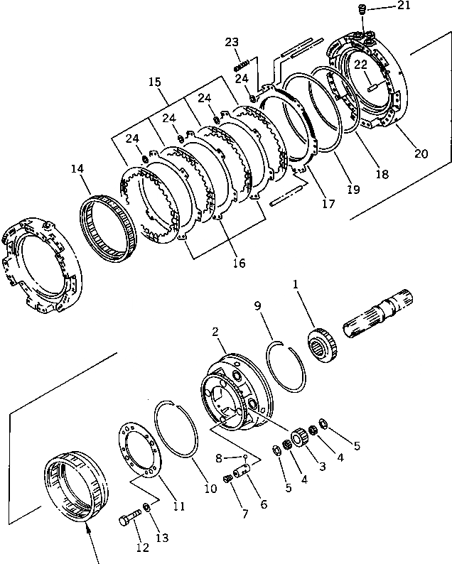 Схема запчастей Komatsu D575A-2 - ТРАНСМИССИЯ (/)¤ 2 МУФТА ГТР CONVERTOR¤ ТРАНСМИССИЯ¤ РУЛЕВ. УПРАВЛЕНИЕ И КОНЕЧНАЯ ПЕРЕДАЧА