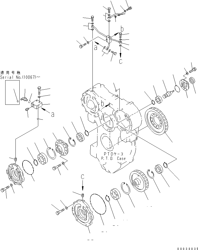 Схема запчастей Komatsu D575A-3 - МЕХ-М ОТБОРА МОЩНОСТИ (/) ГТР CONVERTOR¤ ТРАНСМИССИЯ¤ РУЛЕВ. УПРАВЛЕНИЕ И КОНЕЧНАЯ ПЕРЕДАЧА