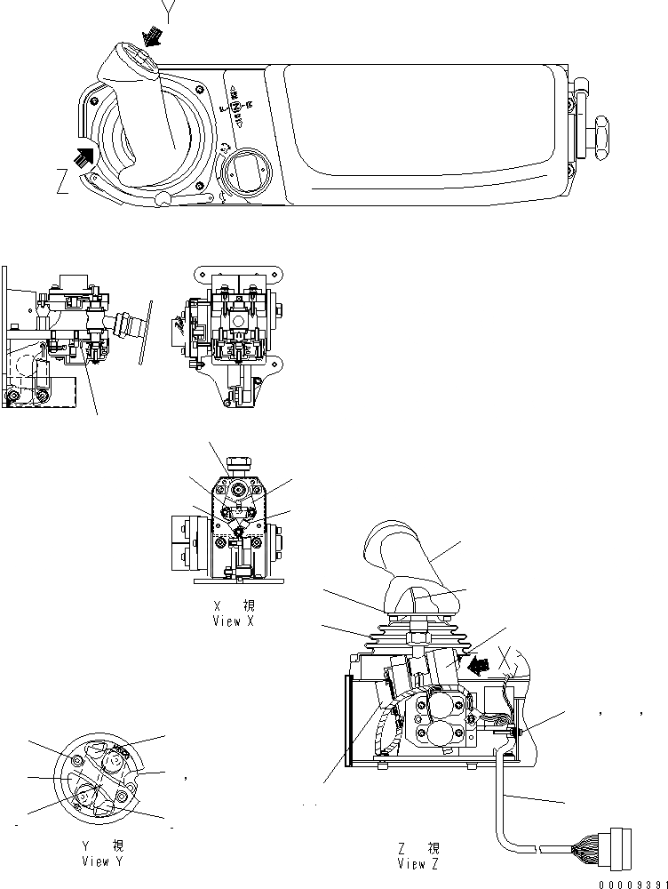 Схема запчастей Komatsu D575A-3 - РЫЧАГ УПРАВЛ-Я ХОДОМ(№-) КАБИНА ОПЕРАТОРА И СИСТЕМА УПРАВЛЕНИЯ