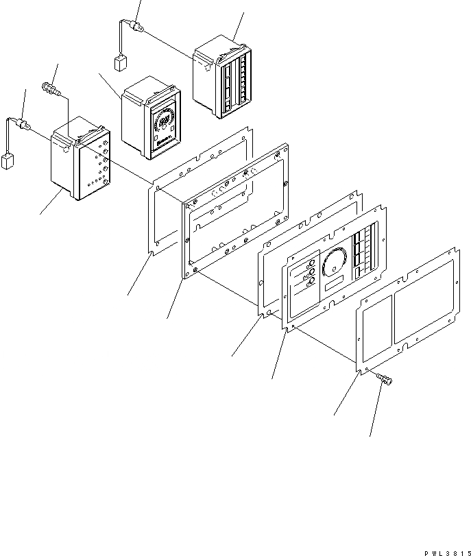 Схема запчастей Komatsu D575A-3 - ПАНЕЛЬ МОНИТОРА КАБИНА ОПЕРАТОРА И СИСТЕМА УПРАВЛЕНИЯ