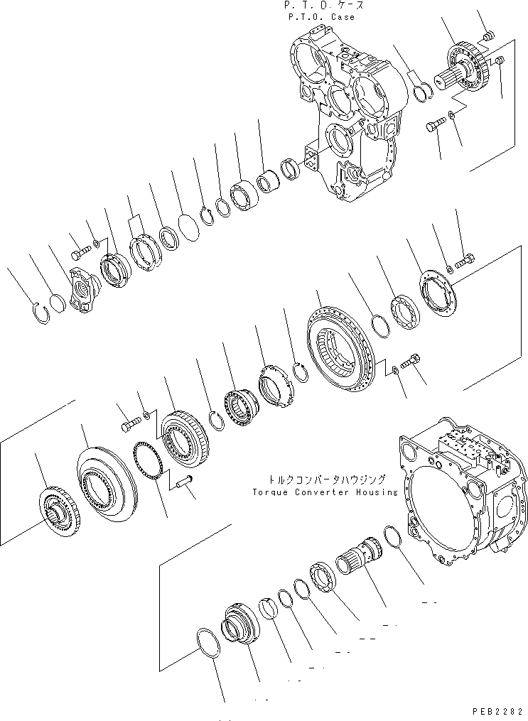 Схема запчастей Komatsu D575A-3-M - ГИДРОТРАНСФОРМАТОР (/)¤ BARE И ВХОД ГТР CONVERTOR¤ ТРАНСМИССИЯ¤ РУЛЕВ. УПРАВЛЕНИЕ И КОНЕЧНАЯ ПЕРЕДАЧА