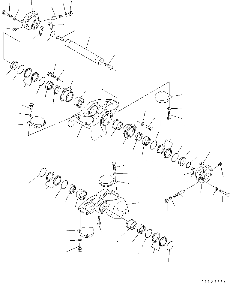 Схема запчастей Komatsu D575A-3-M - ОПОРНЫЙ КАТОК ТЕЛЕЖКА (С РЫХЛИТЕЛЕМ) ХОДОВАЯ