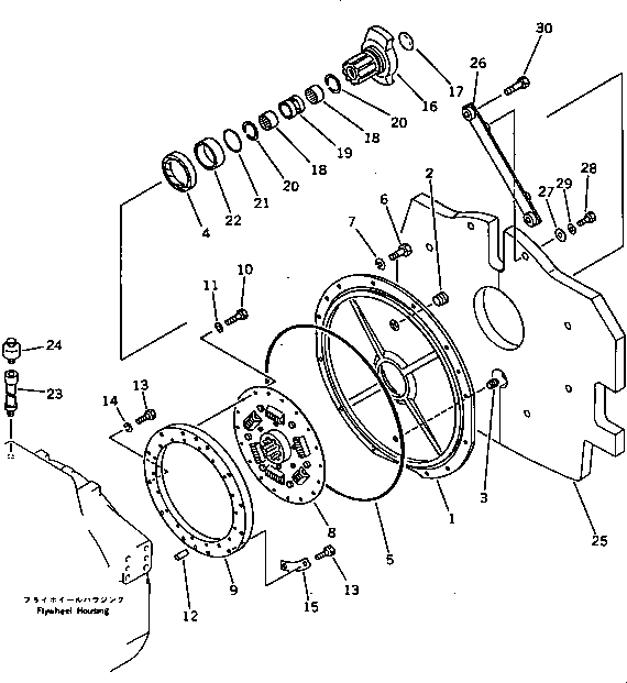 Схема запчастей Komatsu D58E-1A - ДЕМПФЕР (REGULATION OF ЕС DYNAMIC NOISE) КОМПОНЕНТЫ ДВИГАТЕЛЯ