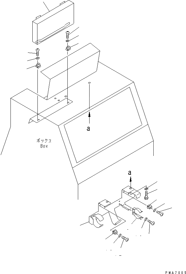 Схема запчастей Komatsu D58E-1A - КОРПУС И НАСОС СМАЗКИ ДЕРЖАТЕЛЬ (REGULATION OF EC INCLUSION)(№87-) КАБИНА ОПЕРАТОРА И СИСТЕМА УПРАВЛЕНИЯ