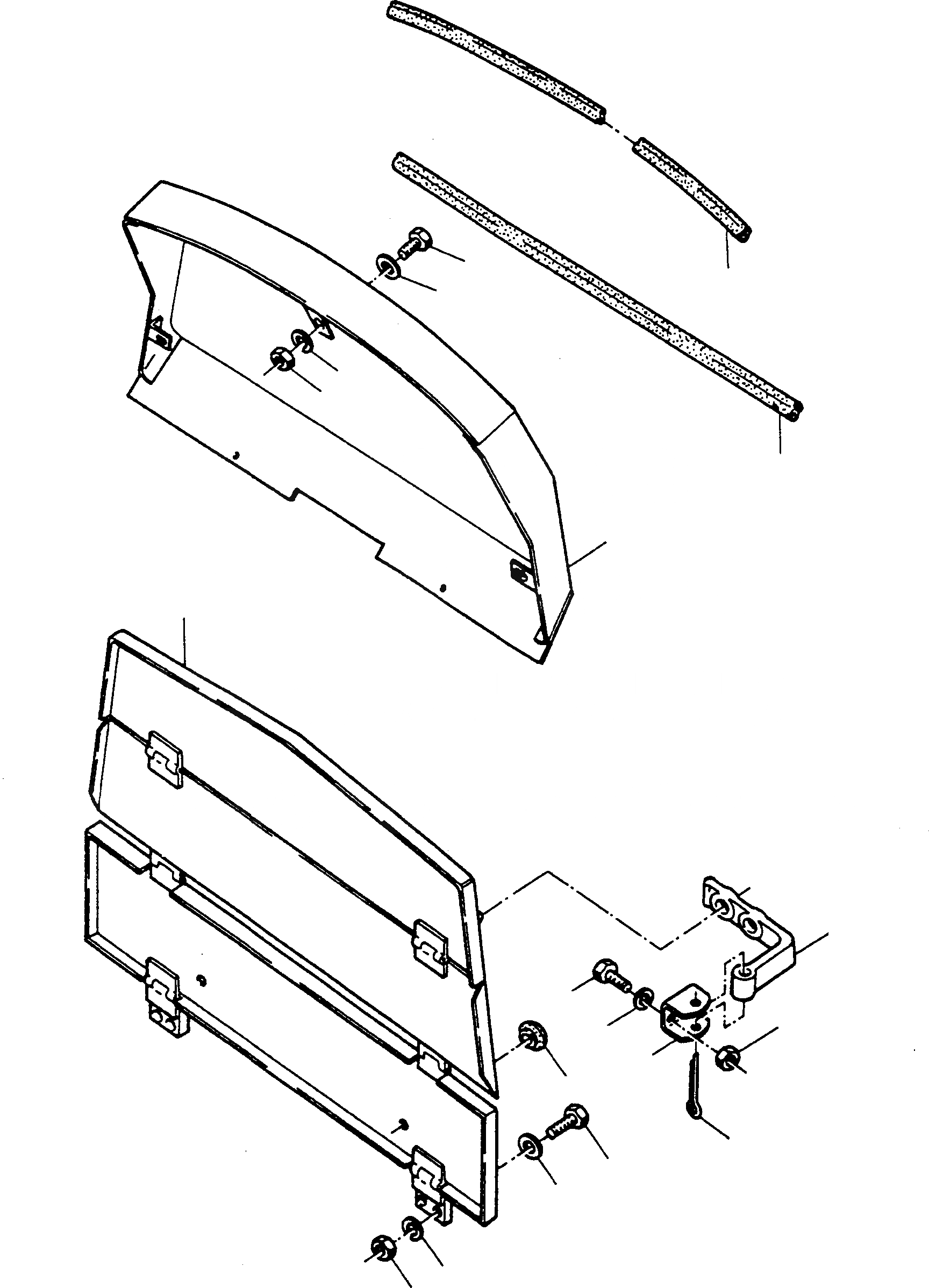 Схема запчастей Komatsu D600D - INSTRUMENT COVER, СПЕЦ. ОБОРУД-Е ОБОРУД-Е