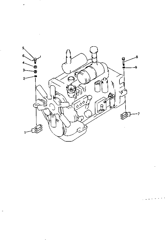 Схема запчастей Komatsu D60F-8A - ДВИГАТЕЛЬ ATTACHING ЧАСТИ КОМПОНЕНТЫ ДВИГАТЕЛЯ И ЭЛЕКТРИКА