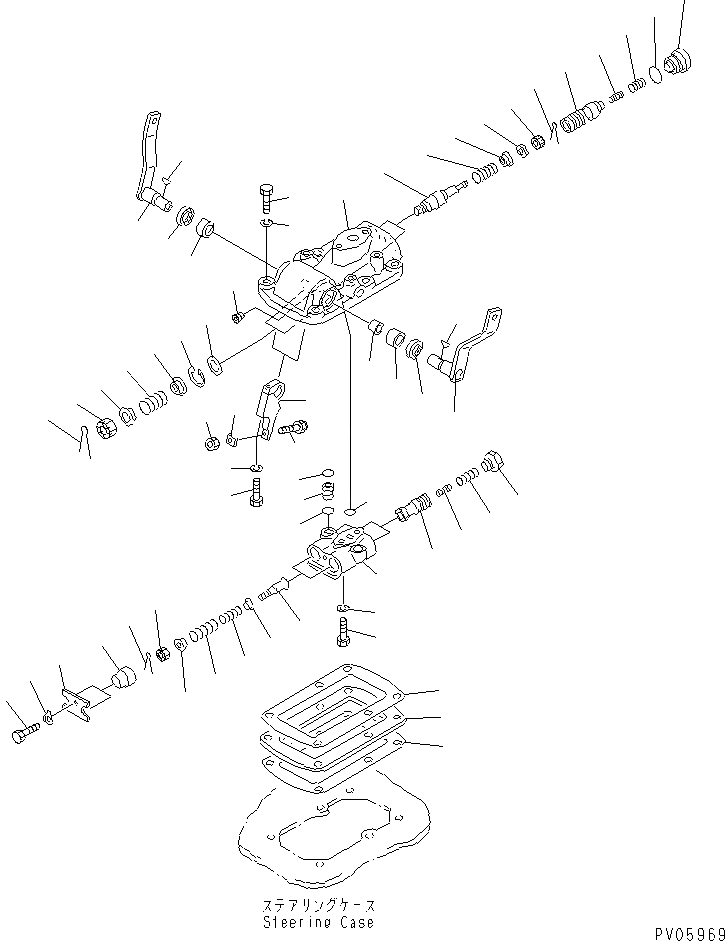 Схема запчастей Komatsu D60P-11D - КЛАПАН РУЛЕВОГО УПРАВЛЕНИЯ СИСТЕМА УПРАВЛЕНИЯ