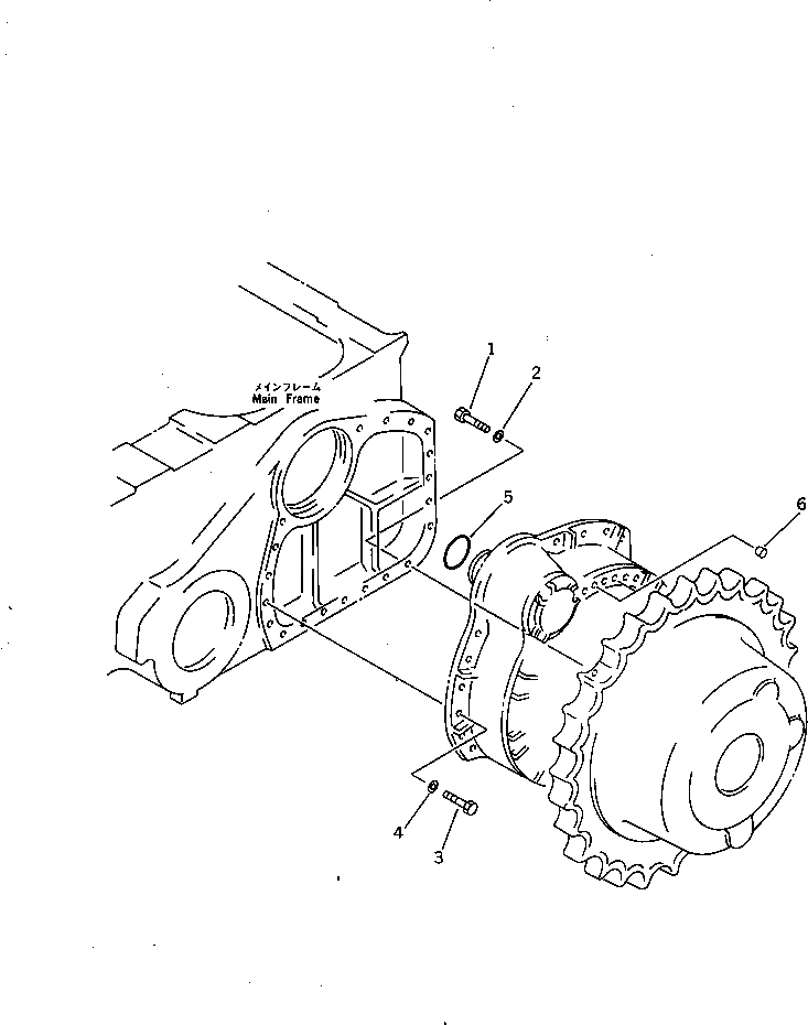 Схема запчастей Komatsu D60P-12 - КОНЕЧНАЯ ПЕРЕДАЧА (КРЕПЛЕНИЕ) СИЛОВАЯ ПЕРЕДАЧА И КОНЕЧНАЯ ПЕРЕДАЧА