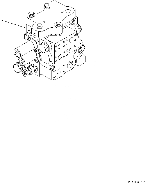 Схема запчастей Komatsu D60P-12-E - УПРАВЛЯЮЩ. КЛАПАН (STD) ГИДРАВЛИКА