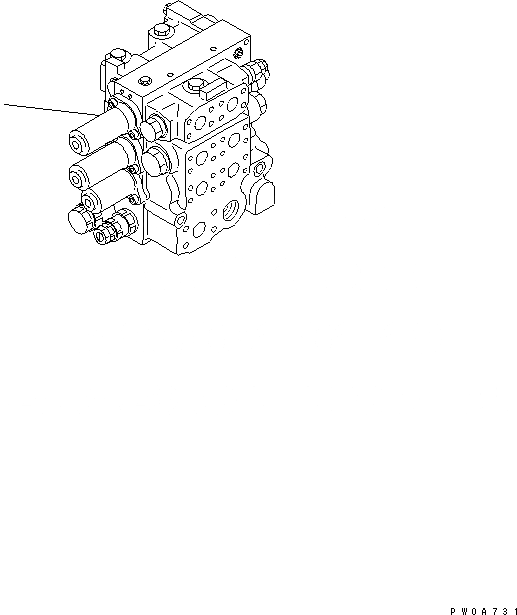 Схема запчастей Komatsu D60P-12-E - УПРАВЛЯЮЩ. КЛАПАН (ДЛЯ FРУКОЯТЬ) ГИДРАВЛИКА