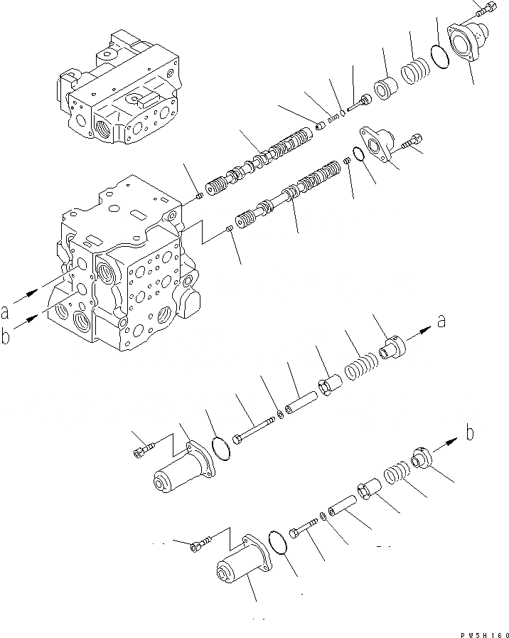 Схема запчастей Komatsu D60P-12-E - УПРАВЛЯЮЩ. КЛАПАН (3-Х СЕКЦИОНН.) (/7) (ДЛЯ FРУКОЯТЬ) ОСНОВН. КОМПОНЕНТЫ И РЕМКОМПЛЕКТЫ