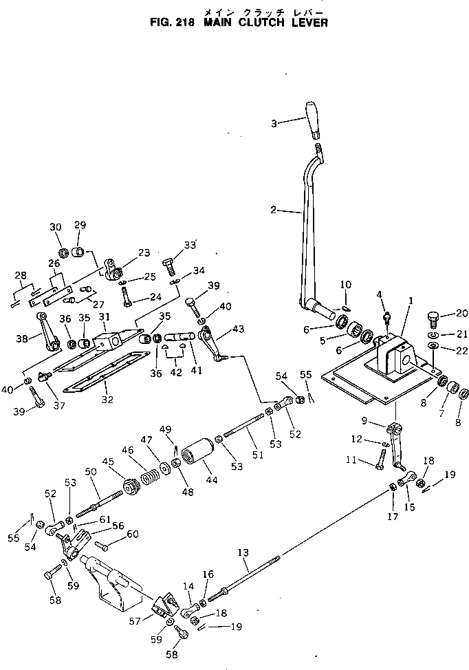 Схема запчастей Komatsu D60PL-8 - ОСНОВН. МУФТА РЫЧАГ ОСНОВН. МУФТА И ТРАНСМИССИЯ