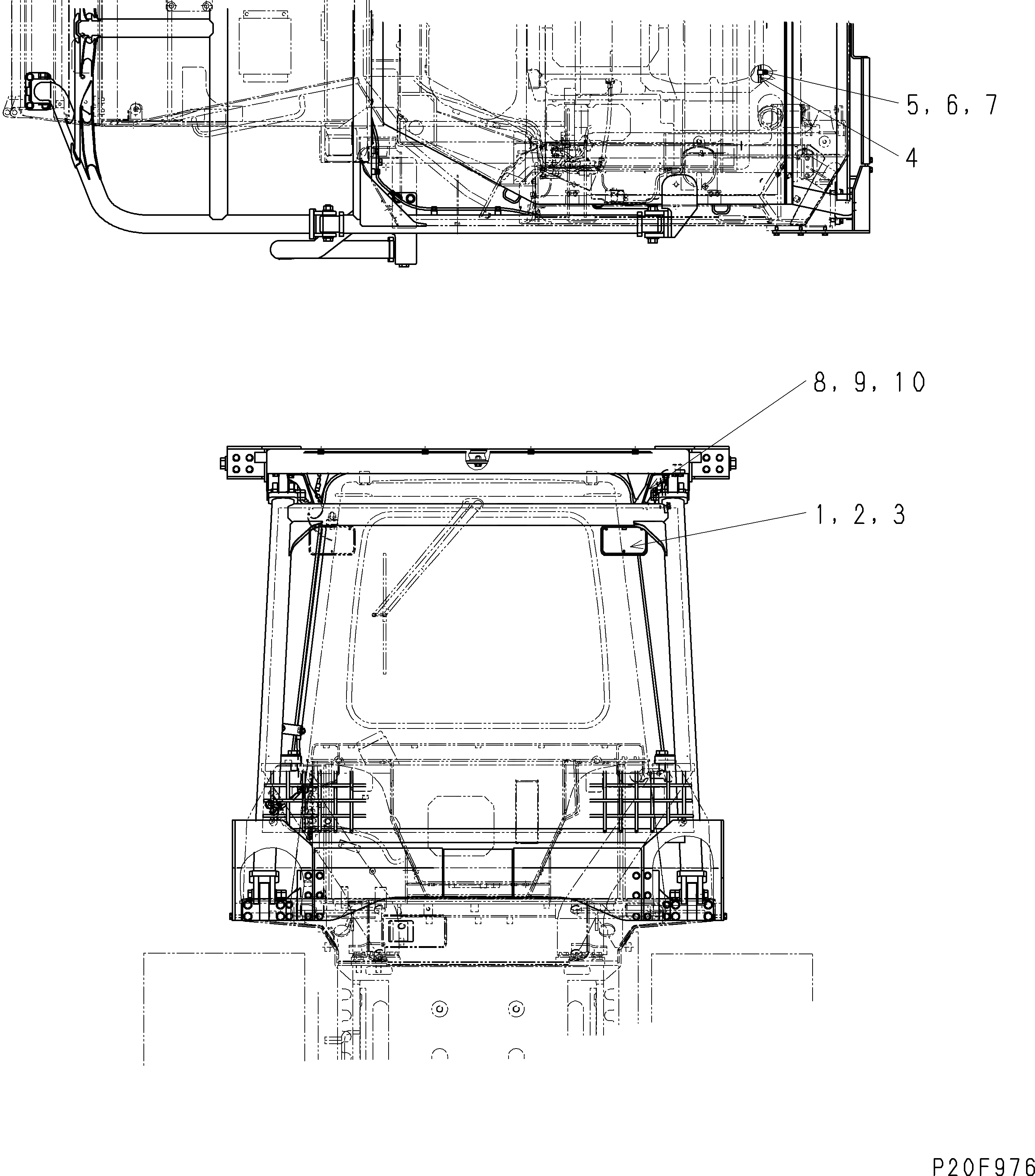 Схема запчастей Komatsu D61E-12 - ДОПОЛН. ЗАДН. ОСВЕЩЕНИЕ (ДЛЯ СНГ)(№8-) ЭЛЕКТРИКА