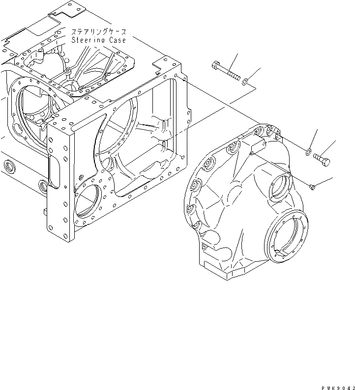 Схема запчастей Komatsu D61E-12 - КОНЕЧНАЯ ПЕРЕДАЧА (КРЕПЛЕНИЕ) (ДЛЯ СНГ)(№8-) СИЛОВАЯ ПЕРЕДАЧА И КОНЕЧНАЯ ПЕРЕДАЧА