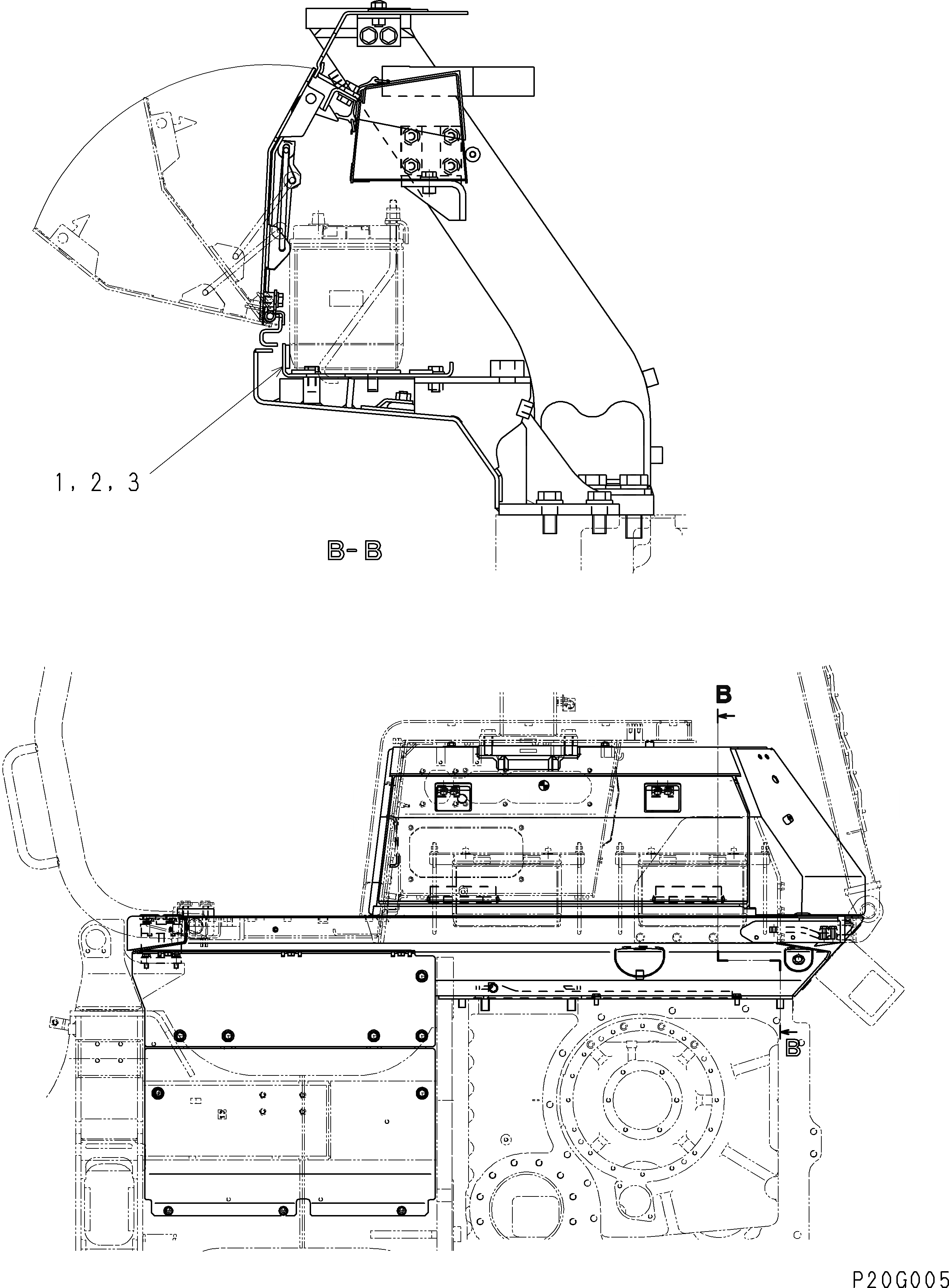 Схема запчастей Komatsu D61E-12 - КРЫЛО (АККУМУЛЯТОР ПЛАСТИНА) (ДЛЯ СНГ)(№8-) ЧАСТИ КОРПУСА