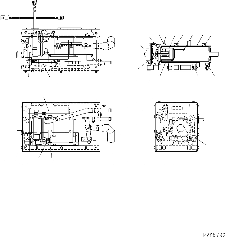 Схема запчастей Komatsu D61E-12 - ПРЕДПУСКОВ. ПОДОГРЕВ (/) (ДЛЯ СНГ)(№8-) РАЗНОЕ