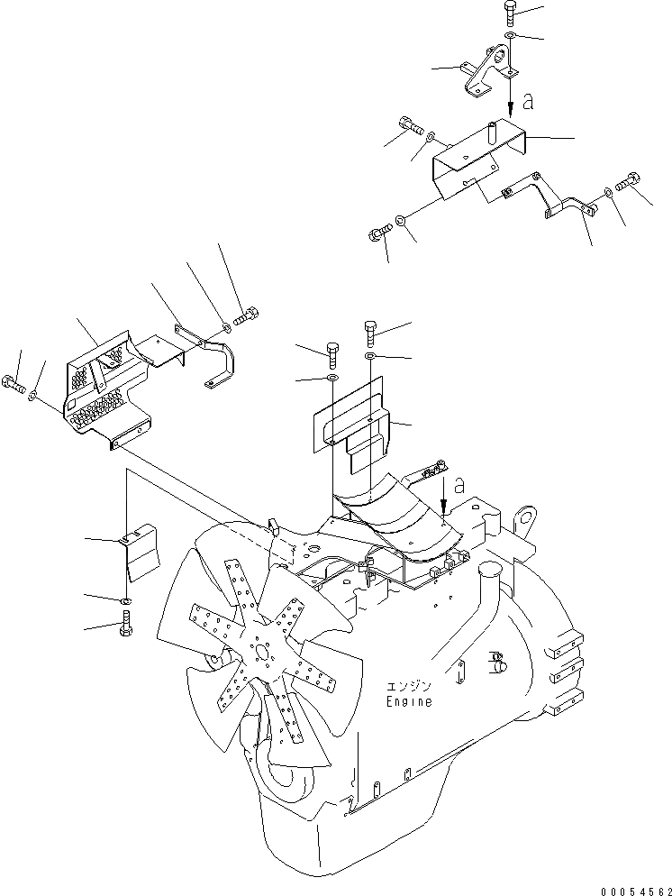 Схема запчастей Komatsu D61E-12 - ПОДОГРЕВ SHEILD КОМПОНЕНТЫ ДВИГАТЕЛЯ