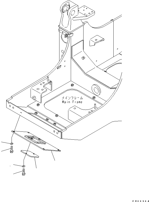 Схема запчастей Komatsu D61E-12 - COVER ЧАСТИ КОРПУСА