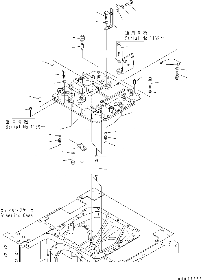 Схема запчастей Komatsu D61E-12 - МУФТА И ТОРМОЗ. (РУЛЕВ. УПРАВЛЕНИЕ COVER) (/) СИЛОВАЯ ПЕРЕДАЧА И КОНЕЧНАЯ ПЕРЕДАЧА