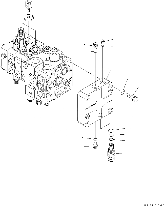 Схема запчастей Komatsu D61EX-12A-W - ОСНОВН. КЛАПАН (-КЛАПАН) (/) (ДЛЯ PAT DOZER) (КРОМЕ ЯПОН.) ОСНОВН. КОМПОНЕНТЫ И РЕМКОМПЛЕКТЫ