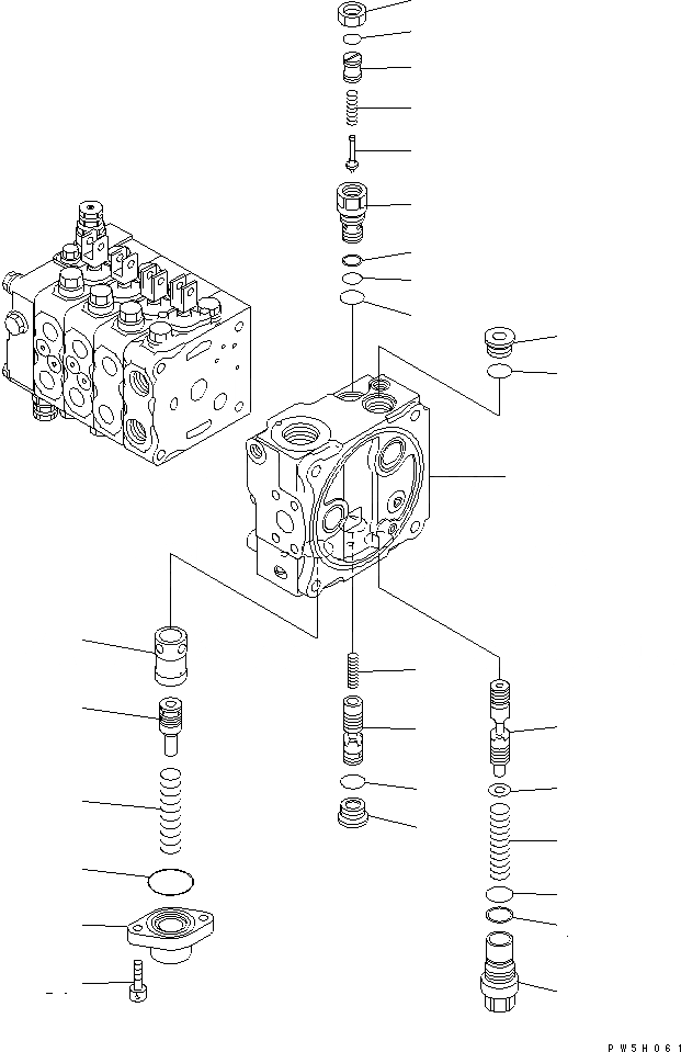 Схема запчастей Komatsu D61EX-12A-W - ОСНОВН. КЛАПАН (-КЛАПАН) (7/) (ДЛЯ PAT DOZER И РЫХЛИТЕЛЬ) (КРОМЕ ЯПОН.) ОСНОВН. КОМПОНЕНТЫ И РЕМКОМПЛЕКТЫ
