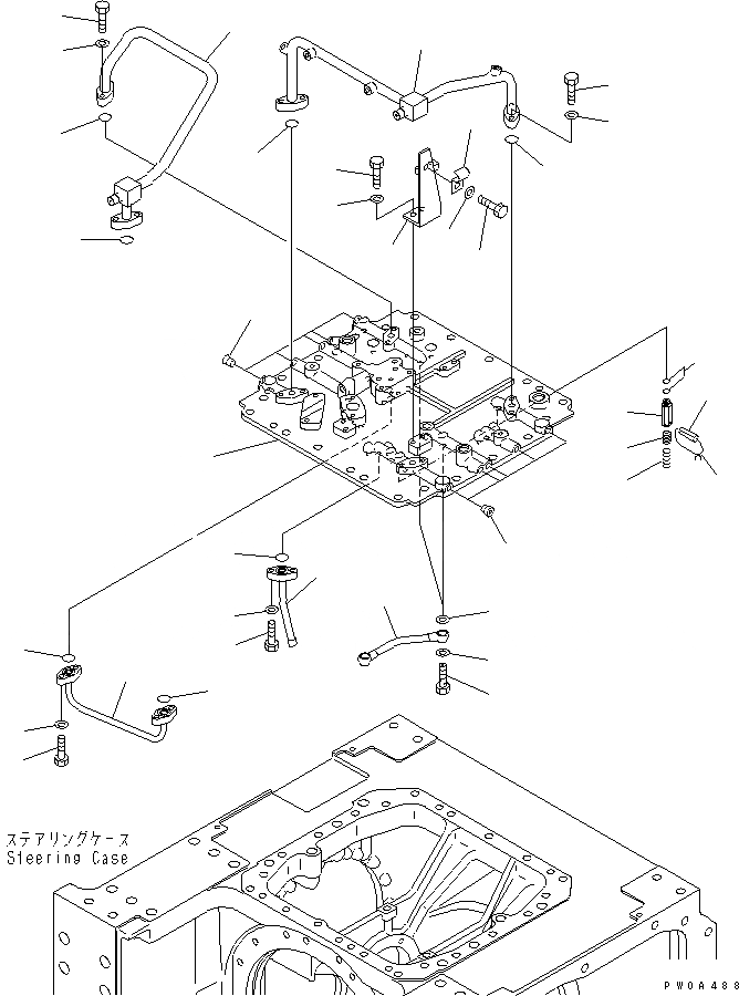 Схема запчастей Komatsu D61P-12 - VEHICLE ЭЛЕКТРОПРОВОДКА (ТОПЛИВН. БАК. ЭЛЕКТРОПРОВОДКА) ЭЛЕКТРИКА