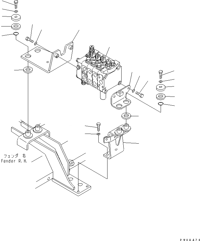 Схема запчастей Komatsu D61P-12 - ТРАНСМИССИЯ (1¤2 И 3 PLANETARY ПРИВОД)          (ДЛЯ МУФТА И ТОРМОЗ.) СИЛОВАЯ ПЕРЕДАЧА И КОНЕЧНАЯ ПЕРЕДАЧА