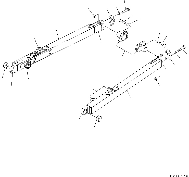 Схема запчастей Komatsu D61P-12 - COVER ЧАСТИ КОРПУСА