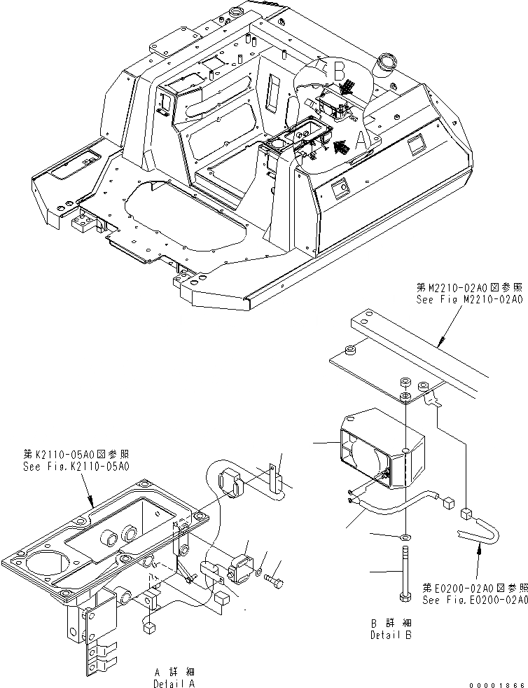 Схема запчастей Komatsu D61PX-12A-W - СИГНАЛ. ЗАДНЕГО ХОДА ЭЛЕКТРИКА