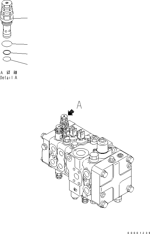 Схема запчастей Komatsu D61PX-12A-W - ОСНОВН. КЛАПАН (-КЛАПАН) (/) (ДЛЯ PAT DOZER) (КРОМЕ ЯПОН.) ОСНОВН. КОМПОНЕНТЫ И РЕМКОМПЛЕКТЫ