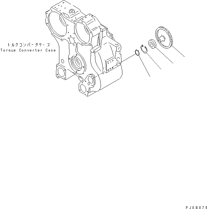 Схема запчастей Komatsu D63E-12 - ГИДРОТРАНСФОРМАТОР (ПРОДУВОЧН. НАСОС) СИЛОВАЯ ПЕРЕДАЧА И КОНЕЧНАЯ ПЕРЕДАЧА