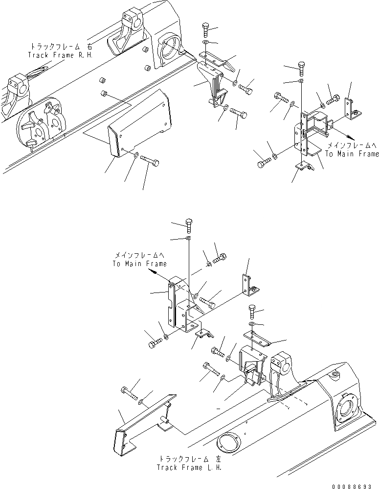 Схема запчастей Komatsu D63E-12 - ЛИНИЯ ПЕРЕКОСА (COVER) (ДЛЯ TОБОД КОЛЕСАMING DOZER) ГИДРАВЛИКА