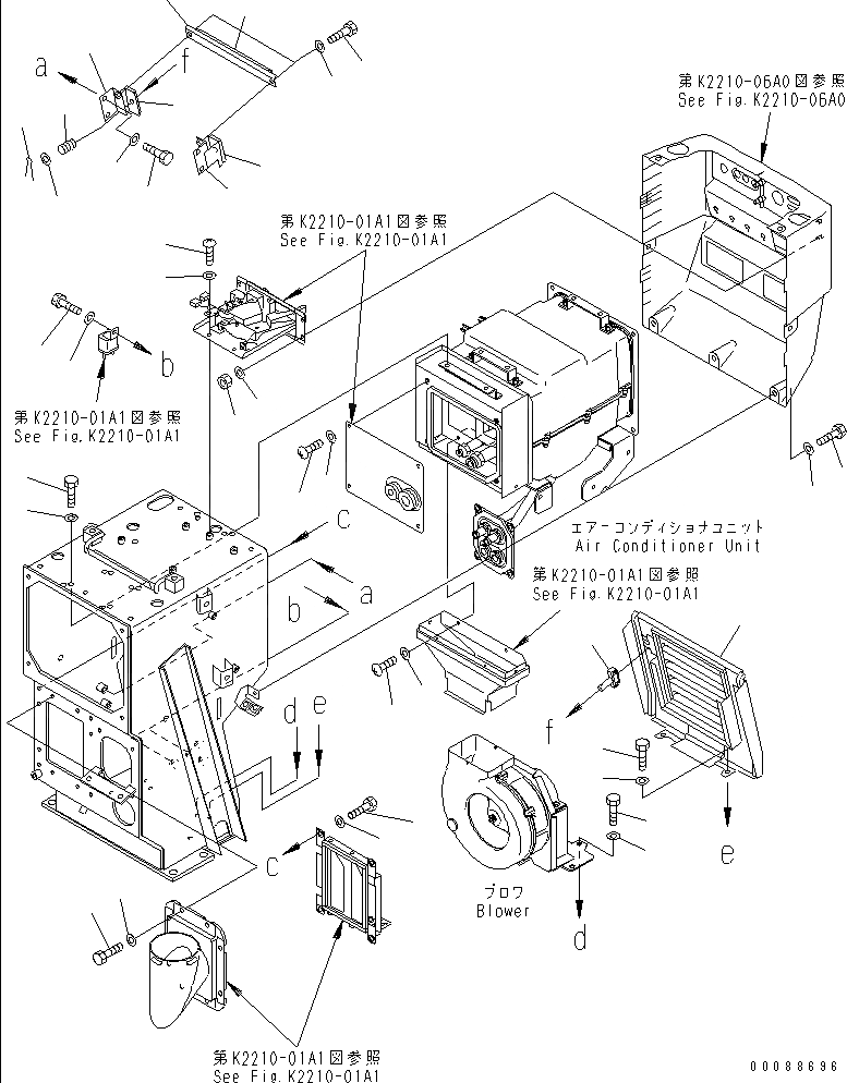 Схема запчастей Komatsu D63E-12 - ПРИБОРНАЯ ПАНЕЛЬ (ФИЛЬТР. COVER) (С КОНДИЦИОНЕРОМ) КАБИНА ОПЕРАТОРА И СИСТЕМА УПРАВЛЕНИЯ