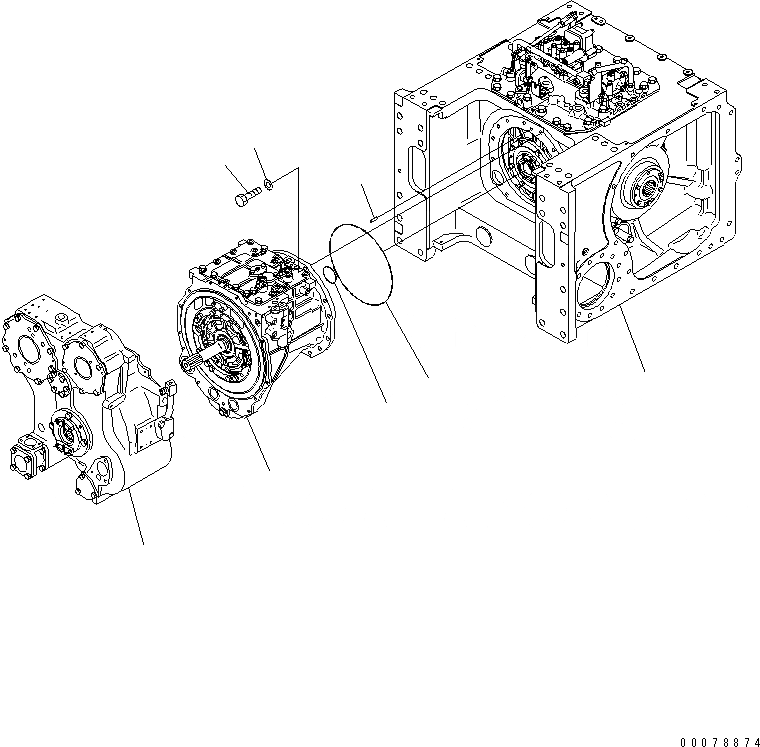 Схема запчастей Komatsu D63E-12 - СИЛОВАЯ ПЕРЕДАЧА КРЕПЛЕНИЕ СИЛОВАЯ ПЕРЕДАЧА И КОНЕЧНАЯ ПЕРЕДАЧА