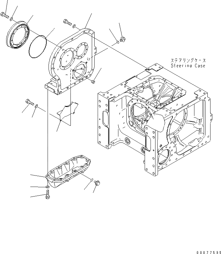 Схема запчастей Komatsu D63E-12 - КОНЕЧНАЯ ПЕРЕДАЧА (КОРПУС) (ПРАВ.) СИЛОВАЯ ПЕРЕДАЧА И КОНЕЧНАЯ ПЕРЕДАЧА