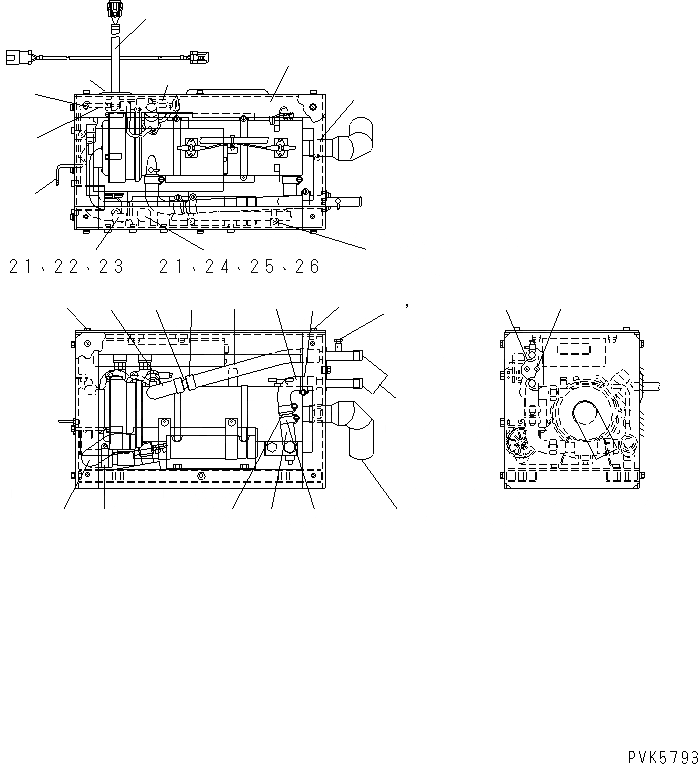 Схема запчастей Komatsu D65E-12 - ПРЕДПУСКОВ. ПОДОГРЕВ (/) (ДЛЯ СНГ)(№7-) РАЗНОЕ