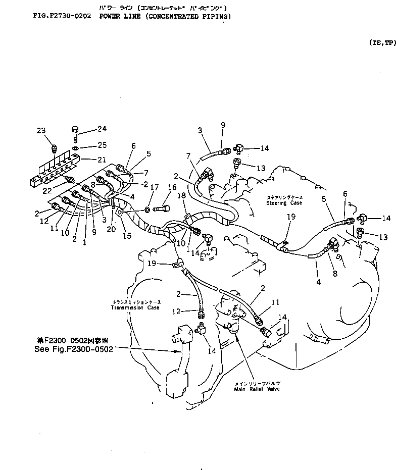 Схема запчастей Komatsu D65E-12 - СИЛОВАЯ ЛИНИЯ (КОНЦЕНТР. ТРУБЫ) СИЛОВАЯ ПЕРЕДАЧА И КОНЕЧНАЯ ПЕРЕДАЧА