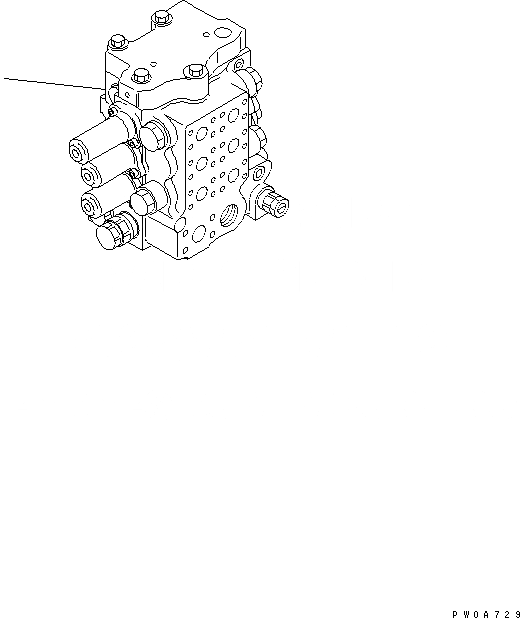 Схема запчастей Komatsu D65EX-12 - УПРАВЛЯЮЩ. КЛАПАН (STD) ГИДРАВЛИКА