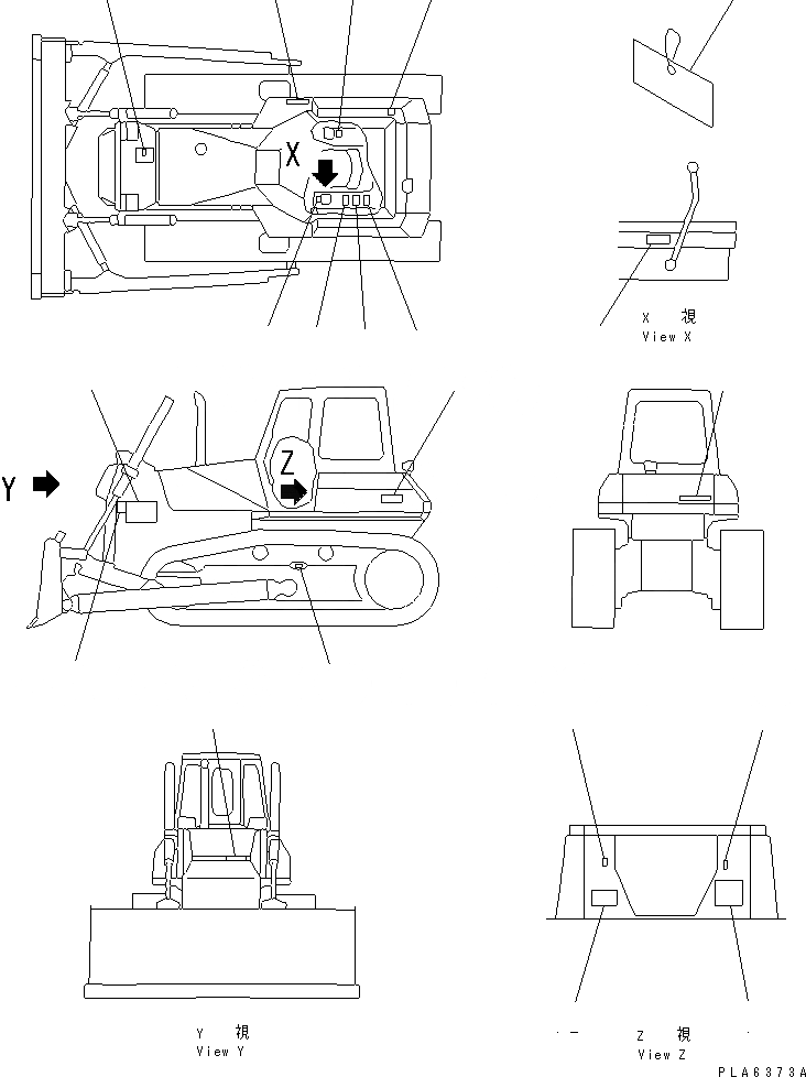 Схема запчастей Komatsu D65EX-12 - МАРКИРОВКА (АНГЛ.) (REGULATION OF EC INCLUSION) (DEX)(№9-9) МАРКИРОВКА