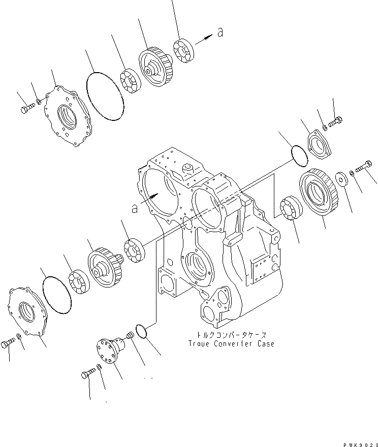 Схема запчастей Komatsu D65EX-15 - ГИДРОТРАНСФОРМАТОР (МЕХ-М ОТБОРА МОЩНОСТИ) СИЛОВАЯ ПЕРЕДАЧА И КОНЕЧНАЯ ПЕРЕДАЧА