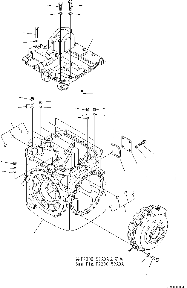 Схема запчастей Komatsu D65EX-12U - H.S.S (КОРПУС) (/)(№-) СИЛОВАЯ ПЕРЕДАЧА И КОНЕЧНАЯ ПЕРЕДАЧА