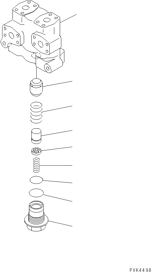 Схема запчастей Komatsu D65EX-12U - ЛИНИЯ ГИДРОЦИЛИНДРА ПОДЪЕМА (РЕГУЛИР. КЛАПАН)(№-) ГИДРАВЛИКА